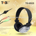 Supper bass stereo game Headphone with on-line remote control